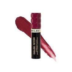 Lip color goes low maintenance with Color Fetish Hydrating Lip Stain. Made with hydration-rich Hyaluronic Acid and plant-derived Squalane, this cushiony high-comfort formula applies with a glossy shine that transforms into a semi-matte tint as it dries down. The never sticky, non-drying formula delivers up to 8HRS of stain power, hydration & comfortable wear. Say hello to your lazy girl lip era! *Results observed in a consumer panel survey Milani Lip Stain, Berry Lippies, Merlot Lipstick, Fair Skin Dark Hair, Wine Lips, Burgundy Lipstick, Berry Lipstick, Mini Macaron, Milani Cosmetics