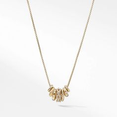 David Yurman Necklace Woman, Elegant Gold Jewelry, Yurman Necklace, David Yurman Necklace, Expensive Jewelry Luxury, David Yurman Jewelry, Diamond Jewelry Designs, Gold Jewelry Simple