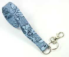 BLUE Fabric Lanyard, Fabric Badge Holder, Blue shaded lanyard, Blue and Black Badge Holder, Floral l Blue Lanyard With Key Leash For Personal Use, Blue Lanyard With Key Leash For Gift, Blue Lanyard With Key Leash As Gift, Blue Lanyards With Key Leash As Gift, Lanyard Blue, Cute Lanyard, Cute Lanyards, Fabric Lanyard, Have Metal