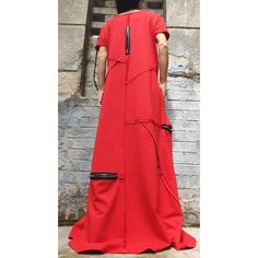 "Long red Kaftan dress🤩 Extravagant designs and high quality fabrics. The item from the pictures is size S For more information feel free to ask questions. Material &Care Cotton and elastane Machine wash 30oC Hand wash at low temperatures Do not machine dry Medium hot iron Sizing We make sizes from xs to 5xl as well as customized measures.So don't hesitate to contact us and make one for you. 🛫🎁Shipping🎁 🛬 STANDARD SHIPPING Europe : 6-8 business days USA&Canada : 8-10 business days E Summer Short Sleeve Dress With Side Zipper, Red Spring Dresses With Back Zipper, Red Spring Dress With Back Zipper, Red Dresses With Back Zipper For Spring, Red Shift Dress With Short Sleeves, Red Knee-length Shift Dress, Red Shift Knee-length Dress, Red Shift Dress, Knee-length, Casual Kaftan