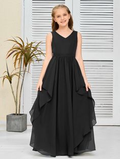 This Fantastic Chiffon Junior Bridesmaid Dress is designed with elegant chiffon fabric, which ensures it is lightweight and comfortable for young wearers. It is also made to be wrinkle-resistant, making it a great option for extended wear occasions like weddings or formal events. Orange Orchid, White Wisteria, Junior Bridesmaid Dress, Lemon Lavender, Junior Bridesmaid Dresses, Junior Bridesmaid, Dress Purchase, Pink Candy, Pink Brown