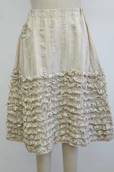 Krista Larson, Ooh La La, Linen Skirt, Striped Linen, Layered Look, Sequin Skirt, Layering, Elastic Waist, Elastic