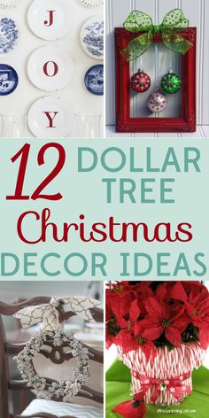 twelve dollar tree christmas decor ideas