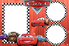 the cars movie poster is on display