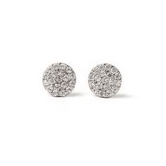 description Add a touch of glamour to your everyday ensemble with these extraordinary circular pavé crystal studs. They're incredibly versatile and can be styled with loose hair or a slicked-back style. end description materials Available in: .925 Sterling Silver / Gold Vermeil / Rose Gold Vermeil Cubic Zirconia pave crystals Hypoallergenic post end materials details Available in 2 sizes - Diameter: 6mm or 8mm end details sku #E321 end sku Diamond White Sparkling Round Diamond Earrings, Cluster Earrings With Sparkling Cubic Zirconia, Round Cluster Earrings With Cubic Zirconia, Diamond White Cluster Earrings With Sparkling Stones, Sparkling Diamond Cluster Earrings, Sparkling Round Diamond Cluster Earrings, Sparkling White Gold Round Crystal Earrings, Sparkling Diamond Round Crystal Earrings, Sparkling Diamond Crystal Round Earrings