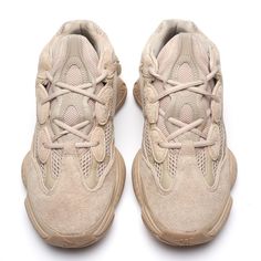 YEEZY 500 The YEEZY 500 features an upper composed of cow suede, premium leather and mesh. A rubber wrap along the midsole of the foot provides support and abrasion resistance with reflective piping details around the lace eyelets that add visibility in low-light conditions. The adiPRENE+ cushioning absorbs impact and optimizes rebound while a light rubber outsole provides traction. Guaranteed Authentic! No Returns/ Exchanges for size, etc. Pre-Owned: Excellent condition, worn once Model: YEEZY Adidas Leather Running Shoes With Branded Insole, Adidas Running Shoes With Vibram Sole For Streetwear, Mesh High-top Sneakers With Vibram Sole, Custom Suede Sneakers With Vibram Sole For Streetwear, Adidas Leather Sneakers With Vibram Sole, Adidas Sneakers With Vibram Sole For Streetwear, Adidas High-top Sneakers With Vibram Sole, Adidas Leather Running Shoes With Boost Midsole, Chunky Sneakers With Boost Midsole And Round Toe