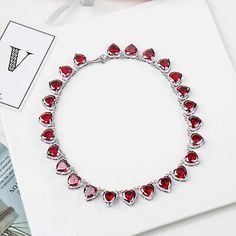 Premium Quality Pretty Woman Movie film Opera Necklace Red & White cubic zirconia Hearts, Fashion Jewelry Pretty Woman Necklace Scene, Vivian Westwood Necklace Red, Pretty Woman Richard, Opera Necklace, Pretty Woman Movie, 80s Prom, Woman Movie, Prom Ideas, Big Diamond