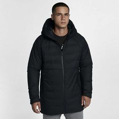 Item:  100% Authentic and Brand new: (MSRP $350) Nike Air Jordan Aeroloft HD Parka Jacket Men's sz Medium Black 886442 010 BREATHABLE, LIGHTWEIGHT WARMTH. The Jordan AeroLoft HD Parka Men's Down Jacket delivers lightweight, breathable warmth with insulating down and laser perforations to help you stay comfortable in cold conditions. Benefits Nike AeroLoft Technology provides lightweight warmth with targeted ventilation Shaped sleeves with elastic cuffs help reduce distractions Ergonomic design lets you move without distraction Curved back hem enhances coverage Product Details Fabric: Body/underlay/lining: 100% polyester. Fill: Minimum 90% grey goose down. Machine wash Imported Shown: Black/Black/Black Style: 886442-010 Retails: $350 Parka Jacket Men, Mens Parka Jacket, Mens Down Jacket, Mens Parka, Store Shoes, Mens Lifestyle, Triple Black, Down Parka, Nike Store