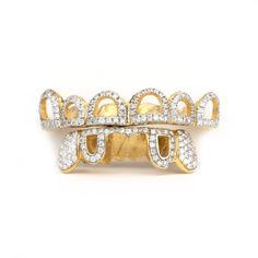 18K VS Split Open Face Diamond Grillz - Johnny Dang & Co Johnny Dang, Girl Grillz, Bottom Teeth, Diamond Grillz, Gold Grillz, Mold Kit, Open Face, Diamonds And Gold, Diamond Color