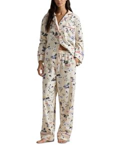 Polo Ralph Lauren Madison Printed Pajama Set Ralph Lauren Loungewear, Print Pajamas, Pajama Set Women, Buy Online, Pajama Set, Polo Ralph Lauren, Pajamas, Ralph Lauren, Lounge Wear