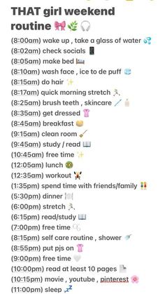 Daily Routine Kids, Aesthetic Routine, Perfect Routine