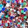 an image of many different colored beads