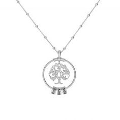 For a tree to grow and thrive it must have strong roots and the same can be said for a family. This unique 925 sterling silver necklace decorated with up to 5 names of your choice reminds us of celebrating the forces of nature, it represents the people in our life that boost our emotional and personal growth. Tree Of Life Pendant Necklaces For Anniversary, Silver Tree Of Life Round Pendant Necklace, Mother's Day Silver Tree Of Life Jewelry, Sterling Silver Tree Of Life Necklace With Round Pendant, Sterling Silver Tree Of Life Round Pendant Necklace, Silver Tree Of Life Jewelry For Mother's Day, Mother's Day Tree Of Life Pendant Jewelry, Mother's Day Tree Of Life Round Pendant Jewelry, Mother's Day Round Jewelry With Tree Of Life