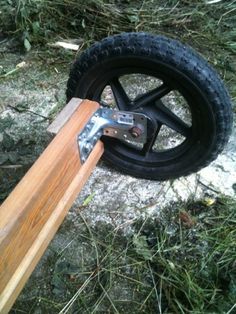 a pair of hammers is on top of a tire