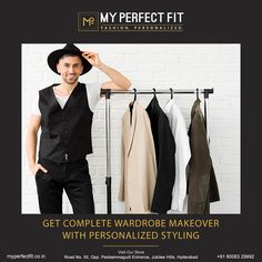 Ditch your daily chaos of dressing-up and finding the right match. At #MyPerfectFit, meet your #personalstylist and revamp your wardrobe for a period of 3/6/12 Months at one go. Get a set of appropriate #CorporateWear, #CasualWear, Ethnic Wear and accessories based on your personality. To know more  Call: +91 8008329992  #MyPerfectFit #customisedsuits #comfortstyle #menwithstyle #imageconsultation #workwear #ThursdayMotivation #designerwear #officelook #stylestatement #menswear #stylingsession Wardrobe Makeover, Thursday Motivation, Styling For Men, Professional Stylist, Formal Casual, Personal Stylist, Comfortable Fashion