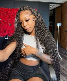 Pretty Braided Hairstyles, Deep Wave Hairstyles, Curly Lace Front Wigs