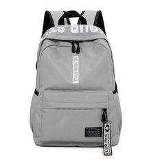 Brand Name Xpoko Origin US(Origin) Main Material Nylon Closure Type zipper Type Backpack Item Weight 0.6kg Material Composition Polyester Item Height 45cm Pattern Type Solid Model Number f995f Gender Unisex Item Width 13cm Item Length 30cm colour Purple, green, blue, black, grey, black with yellow, red, pink Yellow Words, Black Planet, Knapsack Bag, Girls Backpack, Toddler School, Grey Backpacks, Grey Bag, School Bags For Girls, Teenage Girls