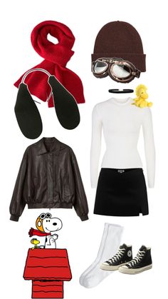 Halloween Costume items to be a pilot snoopy Snoopy Diy, Pilot Costume, Matching Outfits Best Friend, Snoopy Halloween, Trendy Halloween Costumes, Halloween Costume Outfits, Group Costumes