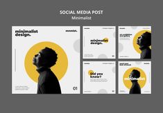 social media post with minimalist design