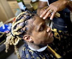 Lil Durk Haircut, Lil Durk Locs, Rylo Rodriguez Dreads, Lil Durk Dreads, Dyed Dreads Men, Tuff Pics, Hairstyles Locs, Dread Hairstyles For Men, Braided Dreadlocks