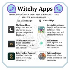 Witchy Apps, Witchy Tips, Broom Closet, Magia Das Ervas, Magick Spells