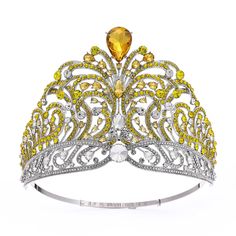 SPECIFICATIONS Material: CRYSTAL Metals Type: Zinc alloy Fine or Fashion: Fashion Style: TRENDY Item Type: Hairwear Gender: Women Shape\pattern: PLANT Texture: Baroque Crowns Plated: Rhinestone Diadem Pageant Crown for Brides Miss Universe Crown, Large Crown, Party Tiara, Yellow Headband, Plant Texture, Crown Party, Green Headband, Crown For Women