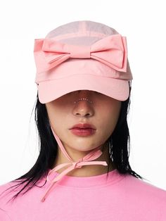 With simple silhouettes and diversity of colors, ILLIGO's unique mood is incorporated into the design to share romantic daily life.- Unique camp cap design with ribbon decoration- Featuring straps at the bottom of the cap- Made of nylon material, adding to its uniqueness- Versatile item for a daily wear Pink Curved Visor Hat For Summer, Trendy Pink Baseball Cap For Summer, Pink Curved Brim Baseball Cap For Summer, Pink Baseball Cap With Curved Visor For Summer, Adjustable Pink Baseball Cap For Summer, Pink Adjustable Baseball Cap For Summer, Pink Summer Baseball Cap With Curved Brim, Pink Adjustable Curved Visor Hat, Pink Visor Baseball Cap For Summer