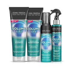 Save 10% — Volume Lift Hair Care Bundle I John Frieda Volumizing Hair Products, Volumizing Mousse, Volumizing Hair, Curl Conditioner, Curl Shampoo, Fragrance Ingredients, John Frieda, Conditioner Hair Mask, Flat Hair