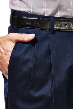 Fit: this style fits true to size. Navy Full-length Bottoms With Welt Pockets, Pleated Pants, Dark Navy, Workout Pants, Welt Pockets, Welt Pocket, Nordstrom Rack, Khaki Pants, Cotton Blend