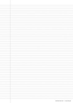 a sheet of lined paper with lines in the middle and one line at the bottom