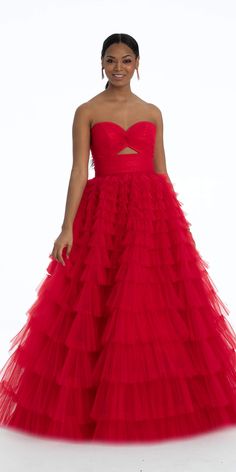 This Pleated Tulle Ballgown with Peek-A-Boo Bodice features: Camille La Vie Prom Dresses, Tulle Ballgown, 2023 Prom, Prom 2023, Pleated Tulle, Gowns Online, Prom Night, Silver Accessories, Peek A Boo