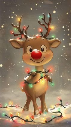 Christmas Lockscreen Wallpapers, Winter Time Aesthetic, Christmas Wallpaper Lights, Cute Phone Wallpapers Aesthetic, Holiday Lockscreen, Christmas Phone Wallpaper Cute, Christmas Screensaver, Reindeer Wallpaper, Christmas Cartoon Pictures