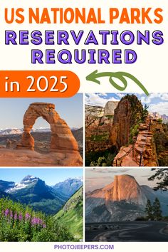 the us national parks reservations are required in 205, and there is also an image for