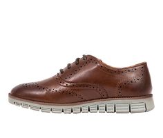 The dress shoe you won't have to beg and plead for them to wear! With all of the looks of a dress shoe, but the comfort and sensibility of a sneaker, the Benton Jr is a win-win for you and your kid! QUALITY YOU CAN TRUST: Deer Stags has been making shoes since 1929. We are a 3rd generation shoe family and stand behind our products 100%. If you ever have a problem with your shoes, know that we are dedicated to making it right. VERSATILE STYLE: The rich synthetic uppers with wingtip brogueing offe Brogues Style, Oxford Brogues, Deer Stags, Cole Haan Zerogrand Oxford, Shoe Carnival, How To Make Shoes, Boys Shoes, Big Kids, Dress Shoes Men