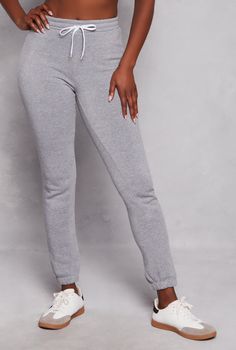 Sweatpants, Tapered Leg, High Waisted, Solid, Fleece, Item Number 3056038348782 Womens Fleece, Item Number, Tapered Legs, High Waist, Sweatpants, High Waisted, Tracksuit Bottoms