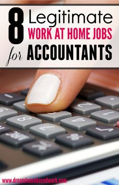 a person typing on a keyboard with the words 8 legitimate work at home jobs for