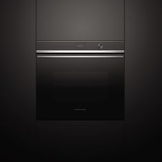 the oven is black and silver in color