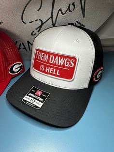 Them Dawgs Is Hell patch on Richardson 112 Hat Trucker Cap, Caps Hats, Accessories Hats, Bathing Beauties, Ships, Electronic Accessories, Baseball, Purses And Bags, Music Clothes