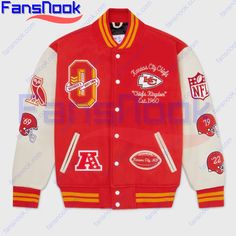 Classic Chiefs Style: Wool Varsity Jacket Show Your Chiefs Pride with the Ultimate Champions Varsity Jacket Celebrate the Kansas City Chiefs’ triumphant victory in style with the West Division Kansas City Chiefs Champions Varsity Jacket, a standout piece of fan apparel that embodies the spirit and success of your favorite NFL team. This isn’t just [...] Kansas Chiefs, Nfl Kansas City Chiefs, Memphis Grizzlies, Nfl Sports, Trail Blazers, Oakland Athletics, New York Knicks, New York Jets, New York Mets