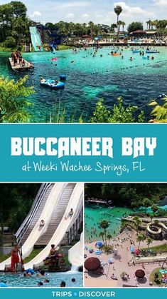 the buccaner bay at waihe springs, fl with text overlaying it