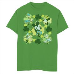 He'll love showing off his cool style with this Disney's Mickey Mouse & Friends boys' St. Patrick's Day Clovers Graphic tee. Â© Disney Crewneck Short sleevesFABRIC & CARE Cotton Machine wash Imported He'll love showing off his cool style with this Disney's Mickey Mouse & Friends boys' St. Patrick's Day Clovers Graphic tee. Â© Disney Disney He'll love showing off his cool style with this Disney's Mickey Mouse & Friends boys' St. Patrick's Day Clovers Graphic Tee. Size: X Small. Co Friends Boys, Disney Crewneck, Disney Disney, Mickey Mouse And Friends, How To Show Love, Disney Mickey Mouse, Disney Mickey, Boy's Clothing, Fabric Care