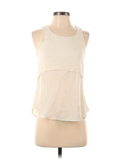 Theory Sleeveless Blouse Size: P Tops - used. 100% SILK | Theory Sleeveless Blouse: Ivory Tops - Size P Beige Sleeveless Top For Layering, Beige Sleeveless Tank Top For Daywear, Sleeveless Beige Blouse For Daywear, Spring Cream Tank Top, Spring Cream Sleeveless Camisole, Cream Sleeveless Summer Tops, Cream Tank Top For Spring, Cream Sleeveless Tops For Summer, Cream Sleeveless Camisole For Spring