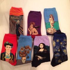 socks Art Socks, Edvard Munch, Famous Paintings, Women's Socks, Punk Outfits