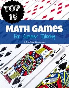 the top 15 math games for summer students to practice their reading skills and learning numbers