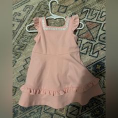 Never Worn, Nwt. Bought For 28.00 On Their Valentine’s Day Sale. Smoke Free Pet Free Home Fitted Ruffle Dress For Play, Fitted Flutter Sleeve Dress For Playdate, Fitted Dress With Flutter Sleeve For Playdate, Sleeveless Ruffle Twirl Dress For Playwear, Fitted Sleeveless Twirl Dress For Playtime, Fitted Sleeveless Twirl Dress For Playdate, Sleeveless Fitted Twirl Dress With Ruffle Hem, Plaid Sweater Dress, Pink Toddler Dress