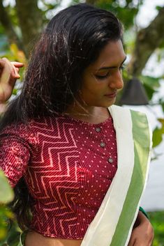 Ready Made Saree, Kerala Saree, Sari Blouse Designs, Indian Saree Blouse