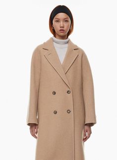 Aritzia Coat, Boiled Wool Coat, Wind Protection, Boiled Wool, Brown Coat, Sweater And Shorts, Dolman Sleeve, Wool Coat, Denim Shirt