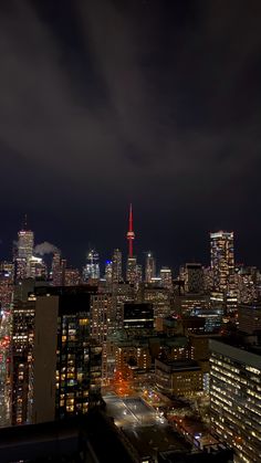 Toronto downtown cn tower view night nightlife Toronto At Night Wallpaper, Late Night Toronto, Toronto Night View, Cn Tower At Night, Downtown Toronto Aesthetic Night, Toronto Downtown Night, Canada Night View