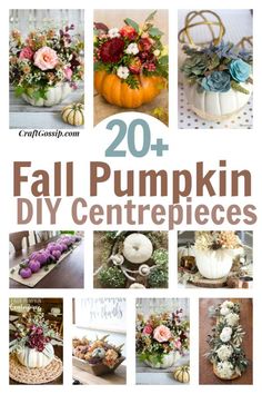 20 fall pumpkin diy centerpieces that are easy to make and can be made in any size