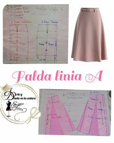 the sewing pattern for this skirt is easy to sew